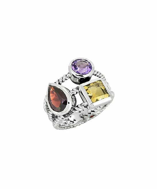 Wholesale π― YS Gems Garnet & Purple Amethyst Ring βοΈ - Image 3