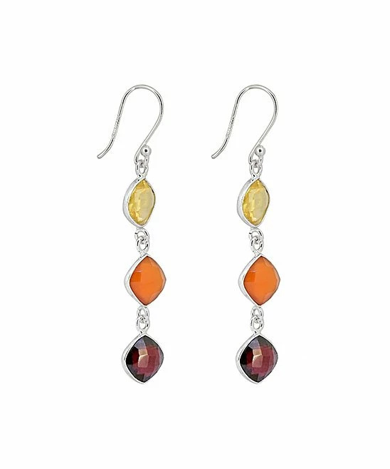 Wholesale βοΈ YS Gems Citrine & Garnet Drop Earrings π - Image 2
