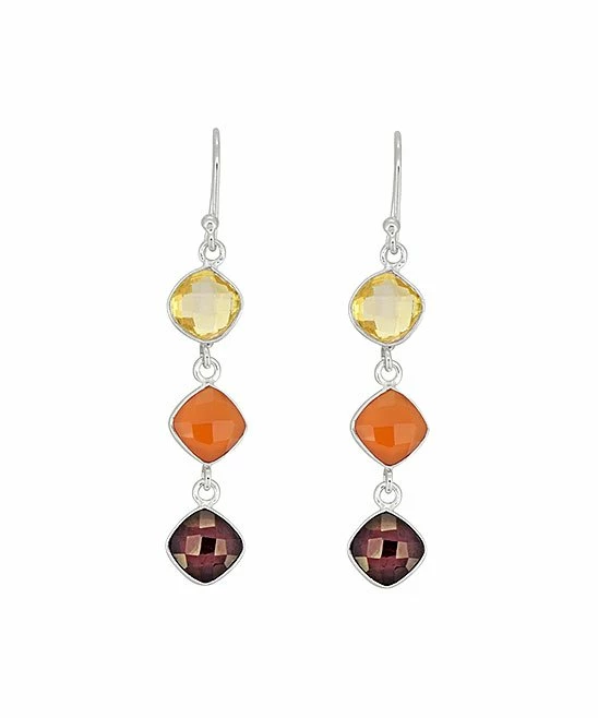 Wholesale βοΈ YS Gems Citrine & Garnet Drop Earrings π - Image 3