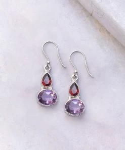 Best reviews of π₯ YS Gems Garnet & Amethyst Drop Earrings π