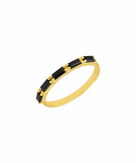 Outlet π YS Gems Black Onyx & 14k Gold-Plated Band π