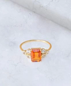 Best deal β YS Gems Maderia Citrine & White Topaz Emerald-Cut Ring β€οΈ