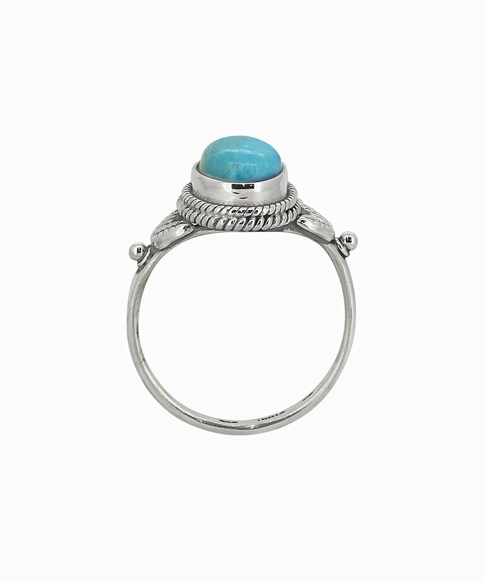 Buy π― YS Gems Blue Mohave Turquoise & Sterling Silver Oval Ring π - Image 3