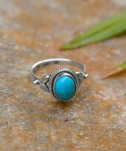 Buy π― YS Gems Blue Mohave Turquoise & Sterling Silver Oval Ring π