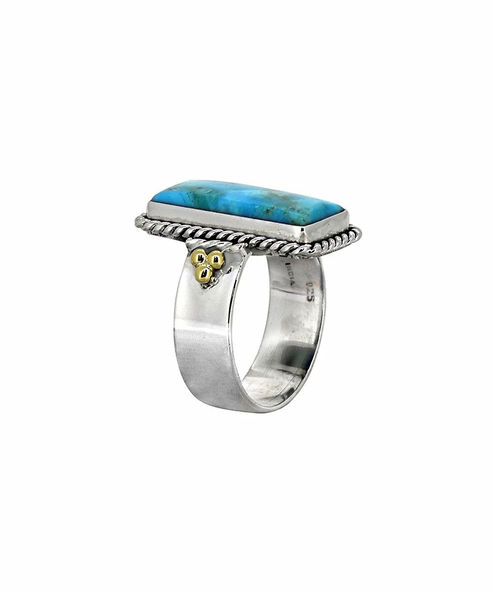 Cheap β¨ YS Gems Mohave Turquoise & Sterling Silver Ring π - Image 2