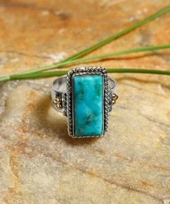 Cheap β¨ YS Gems Mohave Turquoise & Sterling Silver Ring π