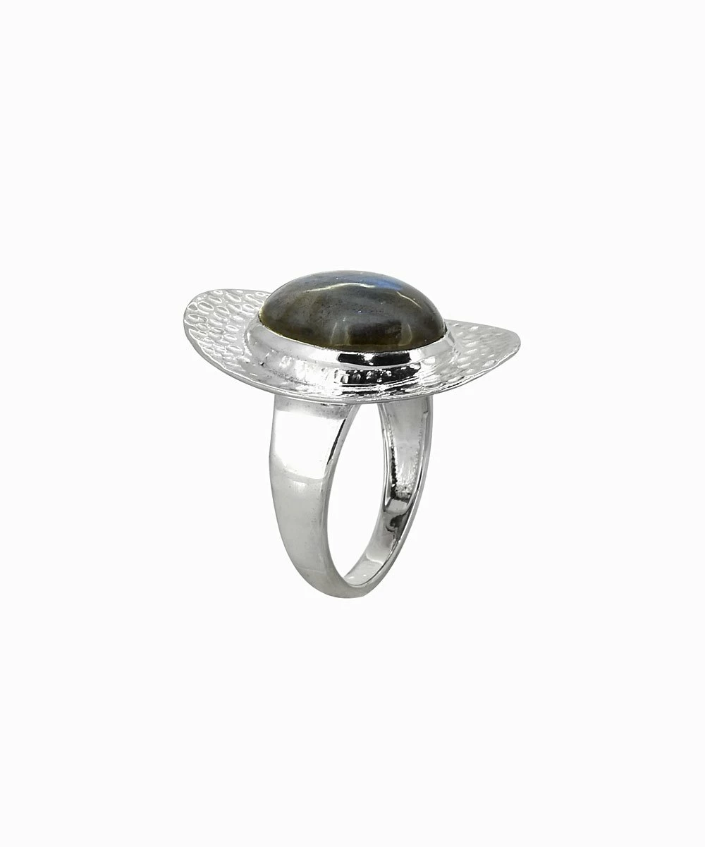 Cheap π YS Gems Labradorite & Sterling Silver π¨ Hammered Ring π - Image 2