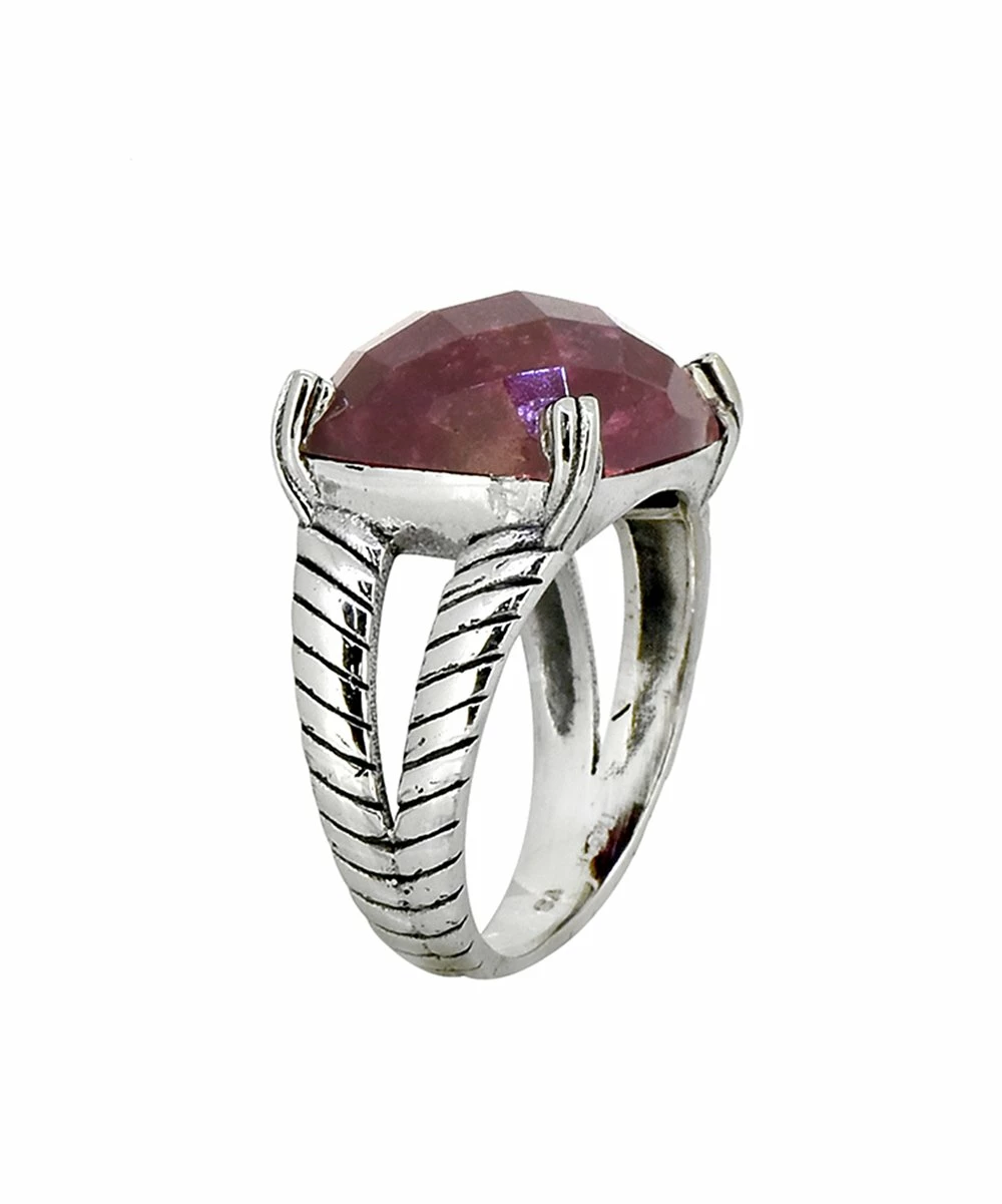 Top 10 β€οΈ YS Gems Corundum Ruby & Sterling Silver Prong Ring βοΈ - Image 2