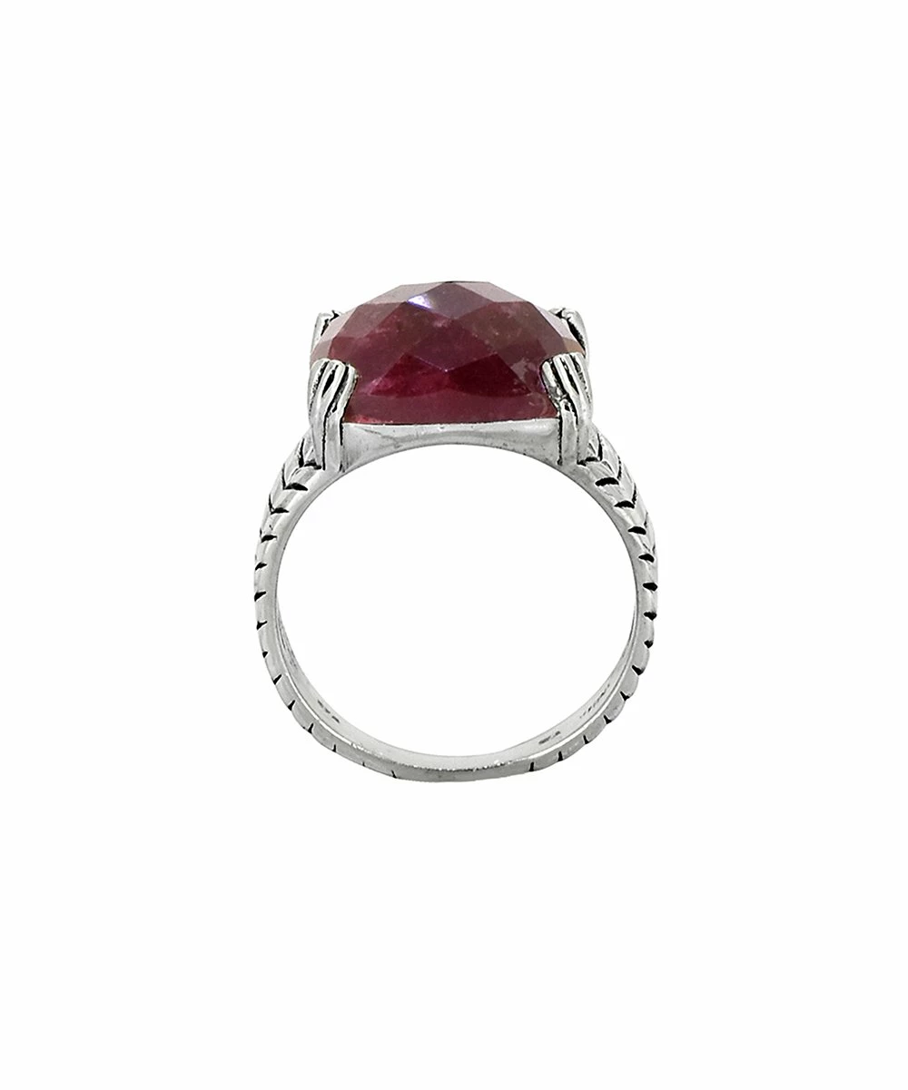 Top 10 β€οΈ YS Gems Corundum Ruby & Sterling Silver Prong Ring βοΈ - Image 3