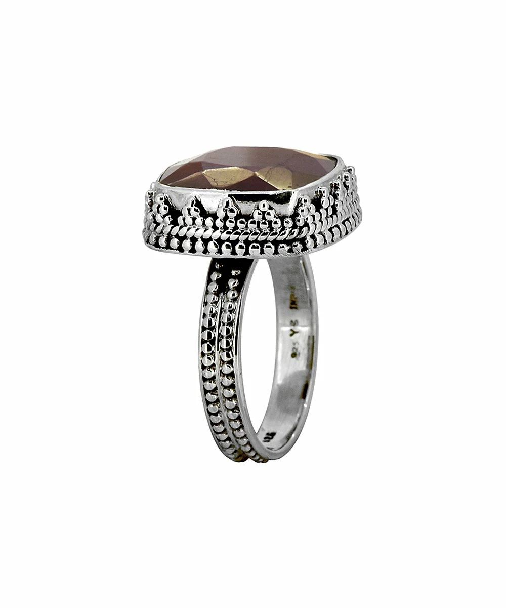 Best reviews of π YS Gems Natural Corundum Ruby & Sterling Silver Cushion-Cut Ring π - Image 2