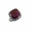 Best reviews of 😉 YS Gems Natural Corundum Ruby & Sterling Silver Cushion-Cut Ring 🎁