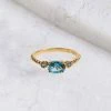 Discount 😉 YS Gems London Blue Topaz & 14k Gold-Plated Prong-Set Ring 🔔