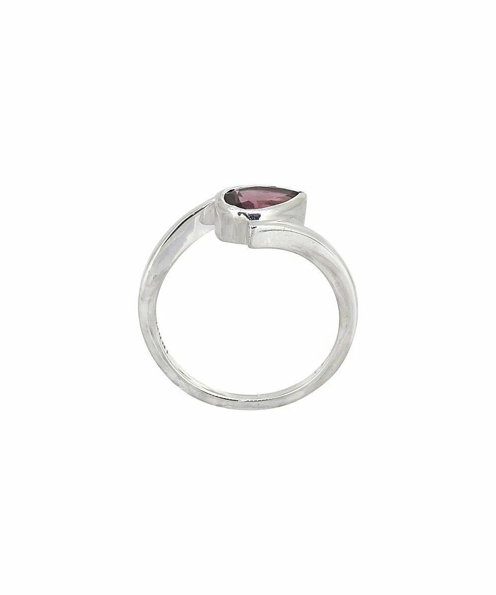 Discount βοΈ YS Gems Rhodolite & Sterling Silver Bypass Ring π - Image 2