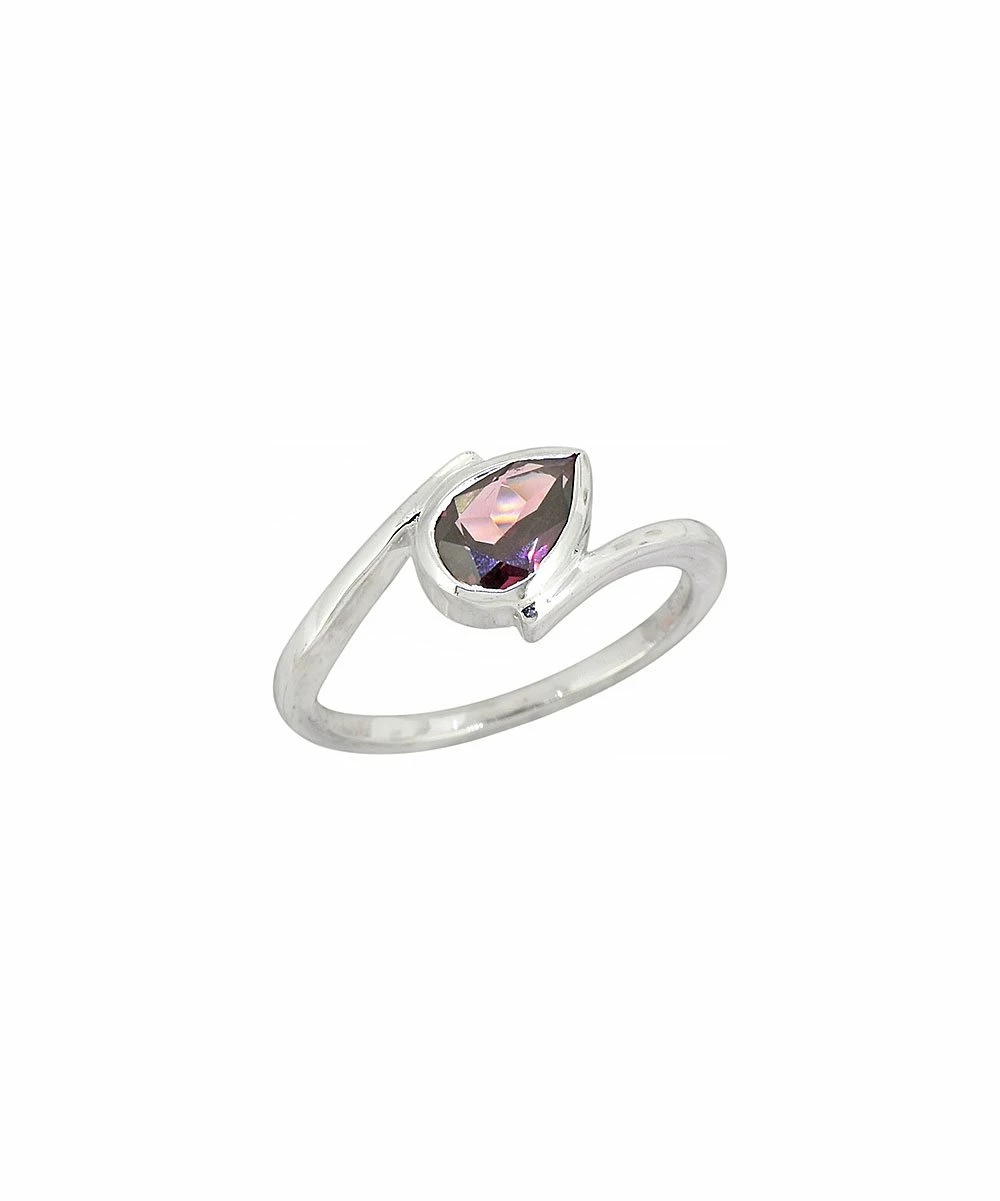 Discount βοΈ YS Gems Rhodolite & Sterling Silver Bypass Ring π - Image 3