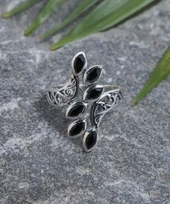 Budget β€οΈ YS Gems Black Onyx & Sterling Silver Artisan Ring π