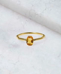 Best reviews of 👏 YS Gems Natural Citrine & 14k Gold-Plated Solitaire Ring ❤️