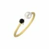 Best Pirce 🧨 YS Gems Cultured Pearl & Black Onyx Open Ring ⭐