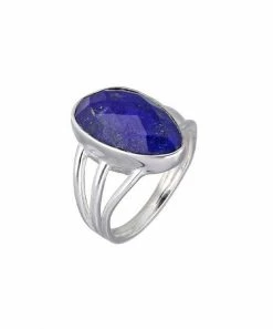 Best deal 🛒 YS Gems Natural Lapis & Sterling Silver Ring 💯