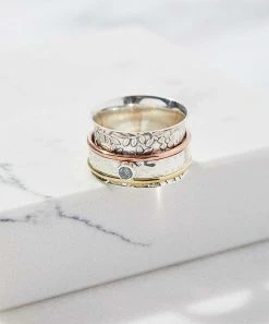 Buy π YS Gems Blue Topaz & Tri-Tone Ring π₯°