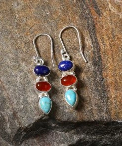Discount 🥰 YS Gems Mohave Turquoise & Lapis Drop Earrings ❤️
