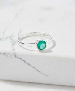 Wholesale 👏 YS Gems Green Onyx & Sterling Silver Ring 🎁