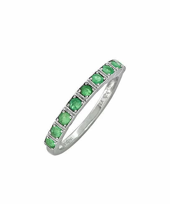 Budget π― YS Gems Emerald & Sterling Silver Band π - Image 2