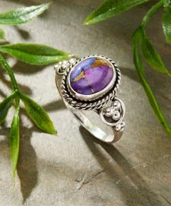 Hot Sale 💯 YS Gems Purple Copper Turquoise & Sterling Silver Ring 👏