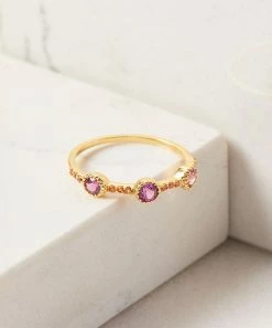 Cheap π― YS Gems Rhodolite Garnet & Orange Sapphire Ring β