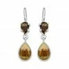 Cheapest ❤️ YS Gems Smokey Quartz & Picture Jasper Drop Earrings 😍