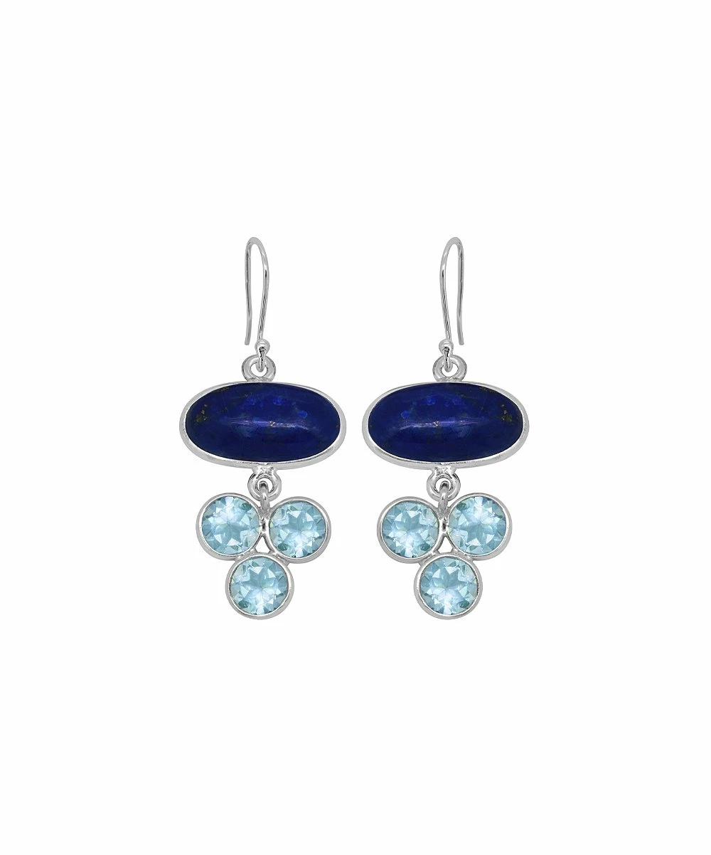 Outlet π₯° YS Gems Lapis Lazuli & Blue Topaz Drop Earrings π - Image 2