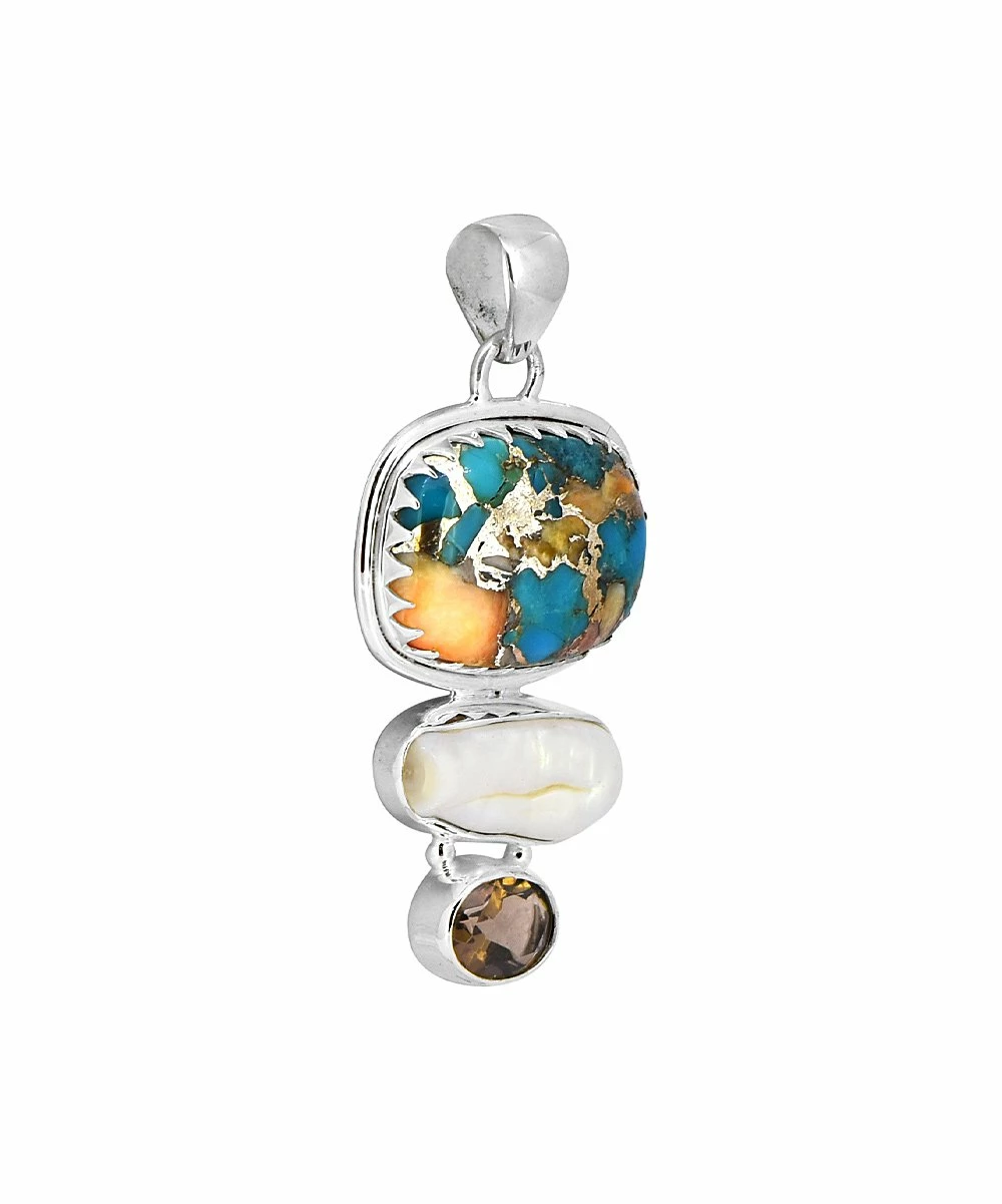 Coupon π YS Gems Oyster & Mohave Turquoise Tiered Pendant π - Image 2