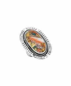 Best Sale π YS Gems Oyster Mohave Turquoise & Sterling Silver Detailed Oval Ring π