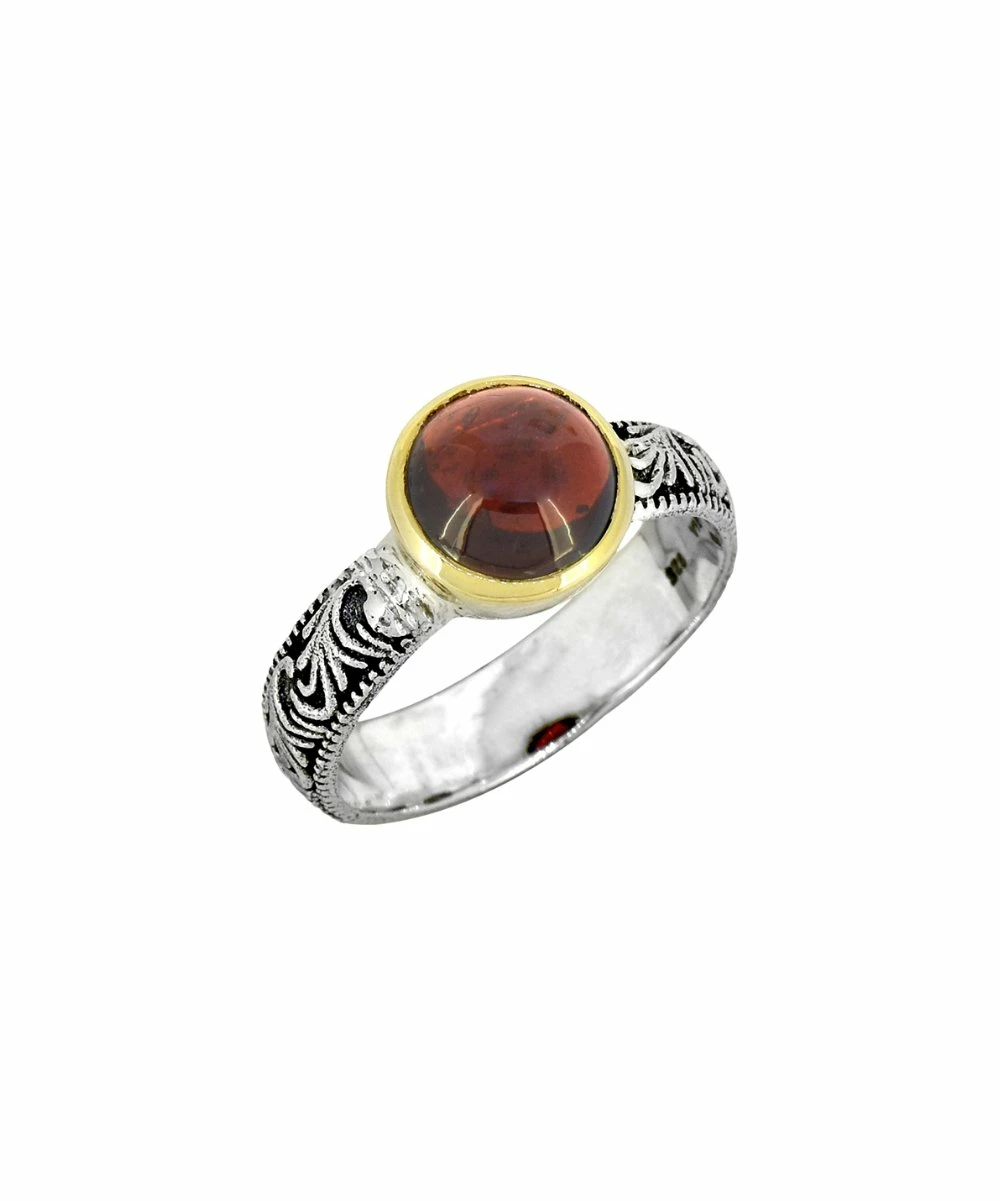 Best reviews of π YS Gems Garnet & Sterling Silver Oxidized Ring π― - Image 3
